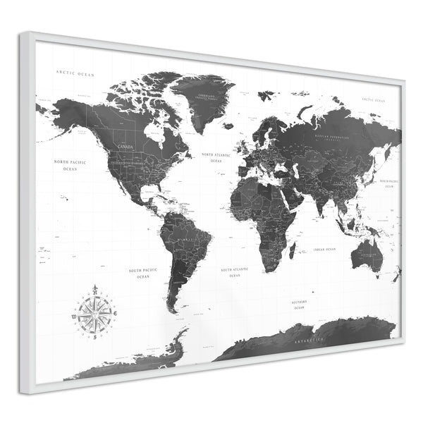 Poster - The World in Black and White  - wit