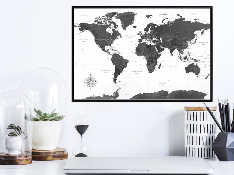 Poster - The World in Black and White  - zwart