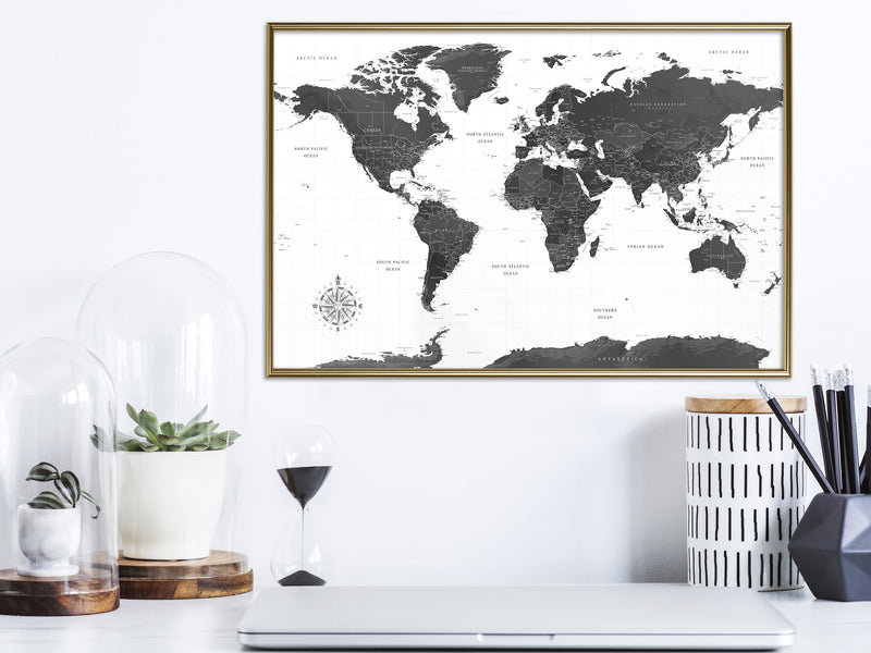 Poster - The World in Black and White  - goud