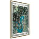 Poster - Raised Relief Map: Eastern Norway  - goud