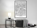 Poster - City Map: London  - zwart