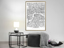 Poster - City Map: London  - goud
