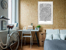 Poster - City Map: Paris  - wit passepartout