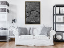 Poster - City Map: London (Dark)  - goud