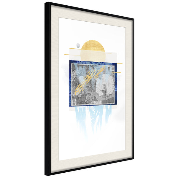 Poster - The Coldest Continent  - zwart passepartout