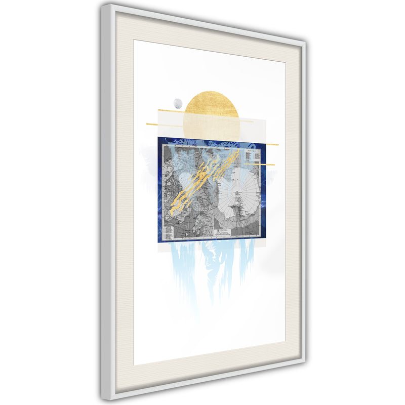 Poster - The Coldest Continent  - wit passepartout