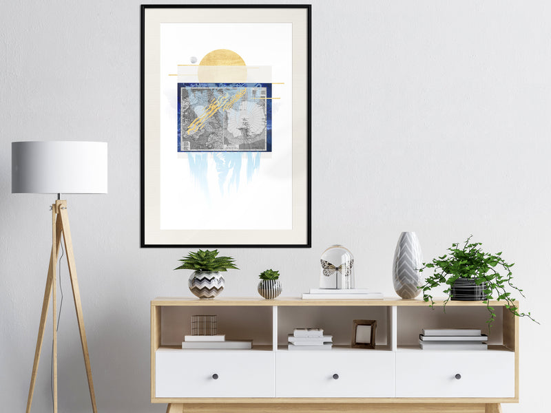 Poster - The Coldest Continent  - zwart passepartout