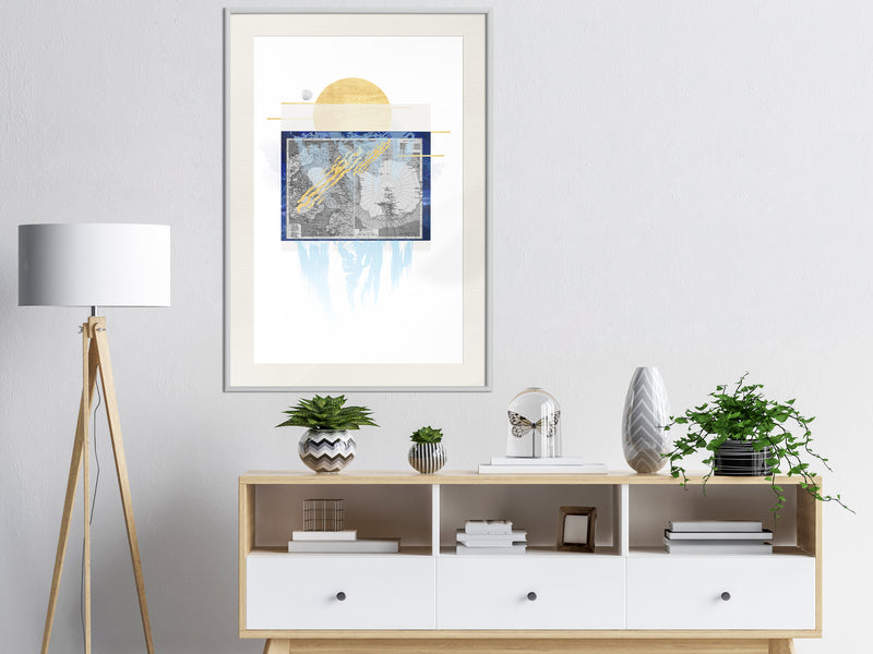 Poster - The Coldest Continent  - wit passepartout