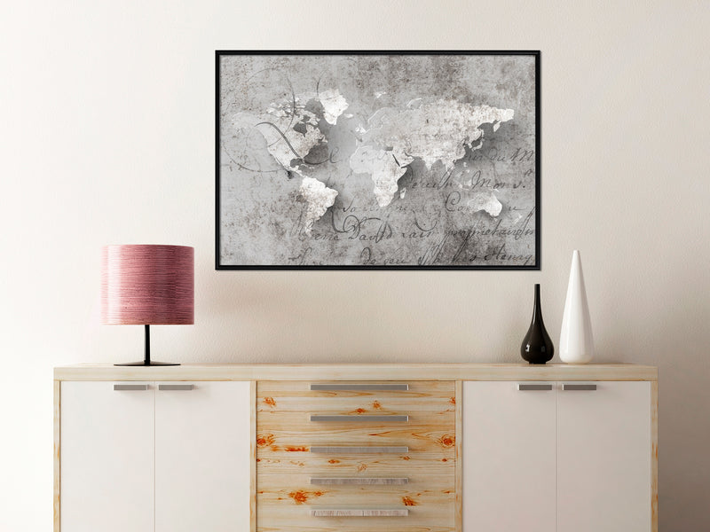 Poster - World of Words  - zwart