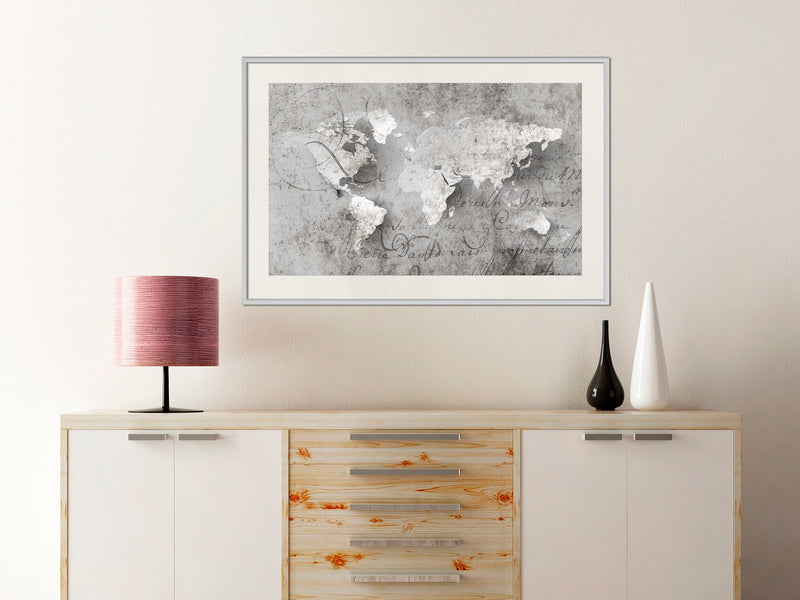 Poster - World of Words  - wit passepartout