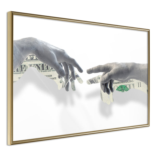 Poster - Touch of Money  - goud