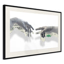 Poster - Touch of Money  - zwart passepartout