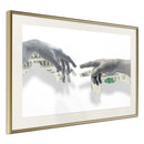 Poster - Touch of Money  - goud passepartout