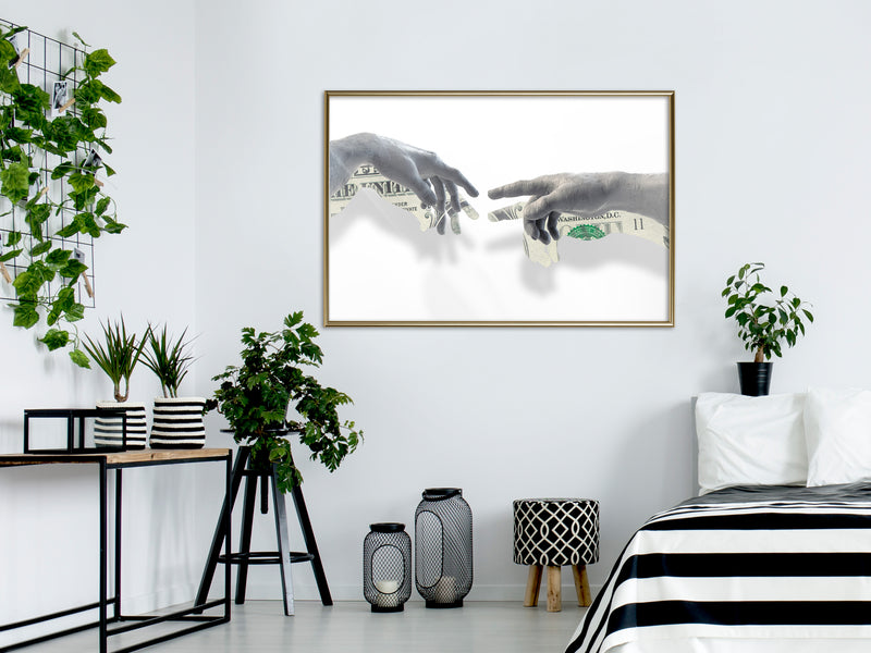 Poster - Touch of Money  - goud