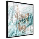 Poster - Have Big Dreams (Square)  - zwart