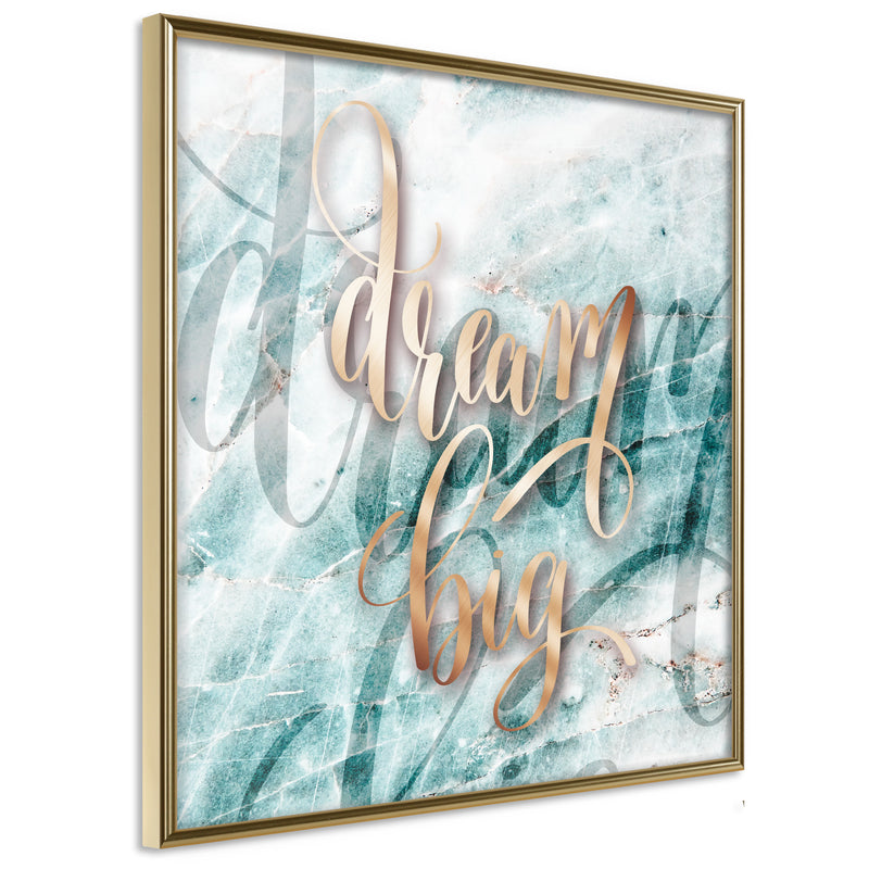 Poster - Have Big Dreams (Square)  - goud