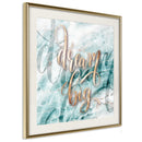 Poster - Have Big Dreams (Square)  - goud passepartout
