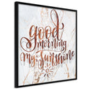 Poster - Good Morning (Square)  - zwart
