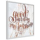 Poster - Good Morning (Square)  - wit