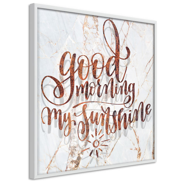 Poster - Good Morning (Square)  - wit