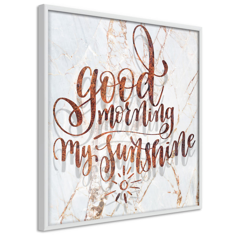 Poster - Good Morning (Square)  - wit