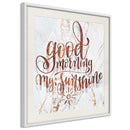 Poster - Good Morning (Square)  - wit passepartout