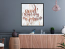 Poster - Good Morning (Square)  - zwart