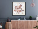Poster - Good Morning (Square)  - zwart passepartout