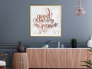 Poster - Good Morning (Square)  - goud passepartout
