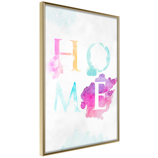 Poster - Home III  - goud