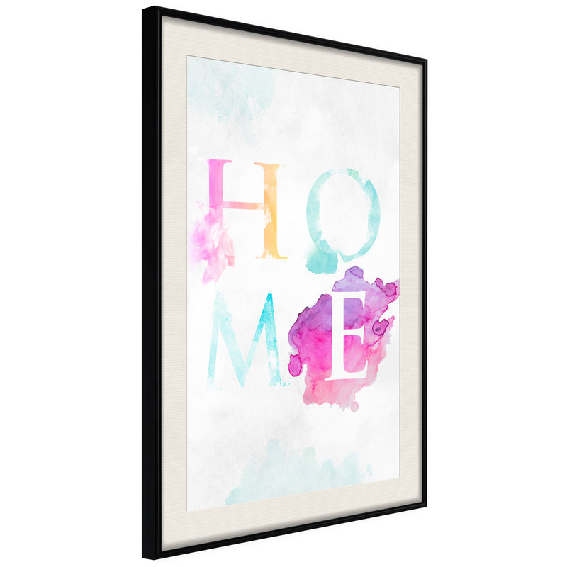 Poster - Home III  - zwart passepartout