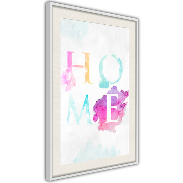 Poster - Home III  - wit passepartout