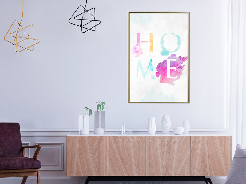 Poster - Home III  - goud