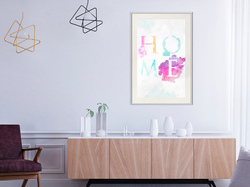 Poster - Home III  - wit passepartout