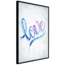 Poster - Love I  - zwart