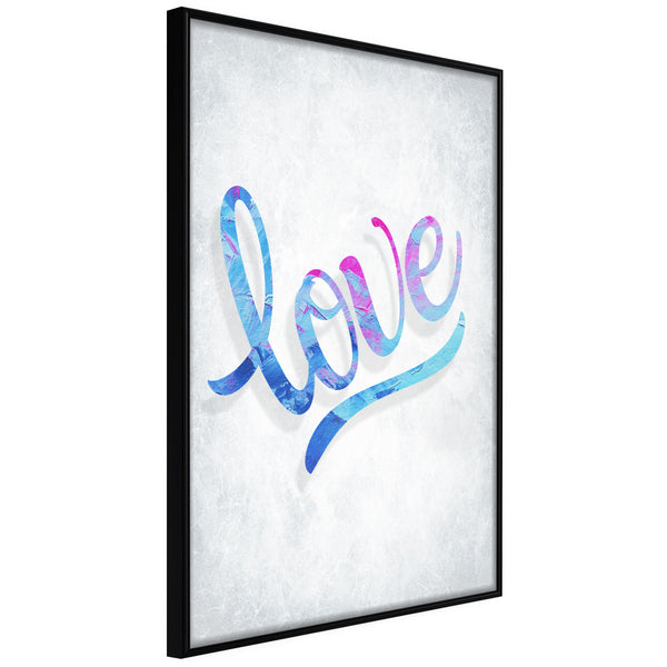Poster - Love I  - zwart