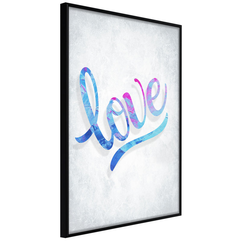Poster - Love I  - zwart