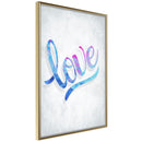 Poster - Love I  - goud