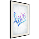 Poster - Love I  - zwart passepartout