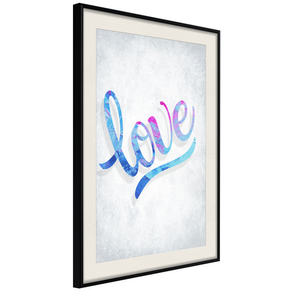 Poster - Love I  - zwart passepartout