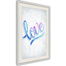 Poster - Love I  - wit passepartout