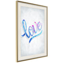 Poster - Love I  - goud passepartout