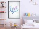 Poster - Love I  - zwart