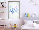 Poster - Love I  - goud