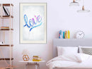 Poster - Love I  - wit passepartout