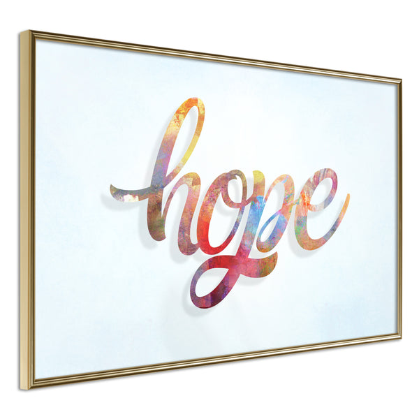 Poster - Colourful Hope  - goud