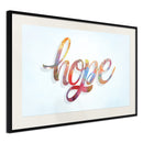 Poster - Colourful Hope  - zwart passepartout