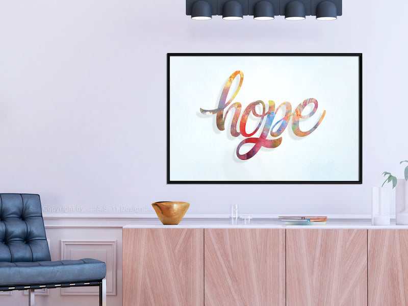 Poster - Colourful Hope  - zwart