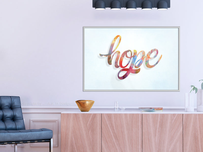 Poster - Colourful Hope  - wit
