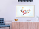 Poster - Colourful Hope  - wit passepartout